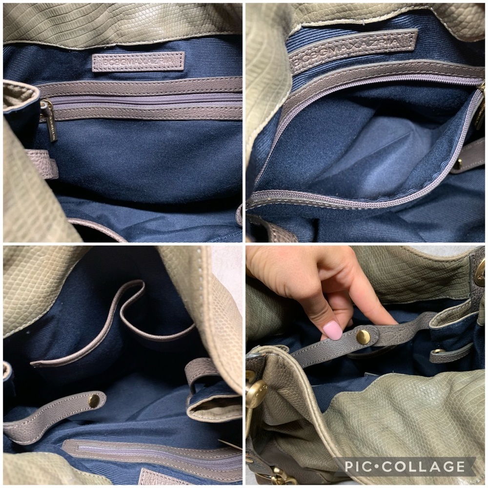 BCBGMaxAzria leather embossed hobo bag purse - Picture 14 of 16